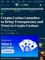 Crypto.Casino Launches to Bring Transparency and Trust to Crypto Casinos - Crypto Daily