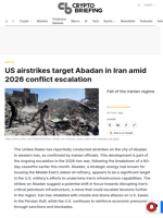 US airstrikes target Abadan in Iran amid 2026 conflict escalation