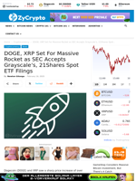 DOGE, XRP Set For Massive Rocket as SEC Accepts Grayscale’s, 21Shares Spot ETF Filings ⋆ ZyCrypto