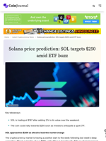 Solana price prediction: SOL targets $250 amid ETF buzz