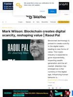 Mark Wilson: Blockchain creates digital scarcity, reshaping value | Raoul Pal