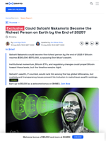 Satoshi’s 1.1M BTC Could Make Him the Wealthiest in 2025