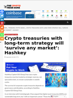 Crypto treasuries with long-term strategy will ‘survive any market’: Hashkey - The Crypto News Wire
