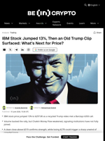 IBM Stock Jumped 13%, Then an Old Trump Clip Surfaced: What’s Next for Price?
