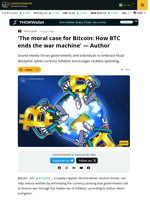 Bitcoin Discourages War by Forcing Fiscal Discipline: Author