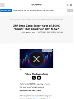 XRP Drop Zone: Expert Sees a 1,500% “Crash” That Could Push XRP to $27