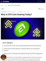 Why Is CFX Coin Soaring Today?