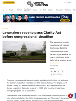 Lawmakers race to pass Clarity Act before congressional deadline