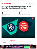 Sei Taps Crypto.com Custody in L1 Race for Institutional Capital - Coinspeaker