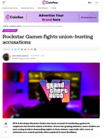 Rockstar Games fights union-busting accusations - Coinfea
