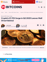 Crypto's 21.72% Surge in Q2 2025 Leaves Wall Street Behind - 99Bitcoins