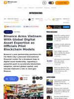 Binance Arms Vietnam With Global Digital Asset Expertise as Officials Pilot Blockchain Models – Featured Bitcoin News