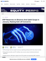 Whales Move XRP to CEXs as Price Tests a Key Support Level