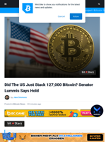 Did The US Just Stack 127,000 Bitcoin? Sen. Lummis Says Hold