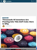 Thousands Of Investors Are Pouring Into This DeFi Coin: Here Is Why - TechBullion
