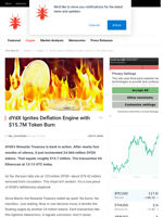 dYdX Ignites Deflation Engine with $15.7M Token Burn - NullTX