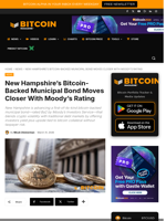 New Hampshire’s Bitcoin-Backed Municipal Bond Moves Closer With Moody’s Rating