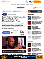 Even Andrew Tate Suspects Bitcoin Whales Are Manipulating Its Price – Markets and Prices Bitcoin News