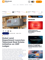 Dubai Land Department Launches Tokenized Real Estate
Initiative on XRP Ledger