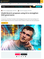 AI Assistants could Transform Governance: Buterin