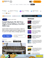 Israeli Markets Hit All-Time Highs Amid Military Conflict With Iran – Markets and Prices Bitcoin News