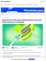 Solana Price Rally to $284 Still in Play Despite Historical Risks