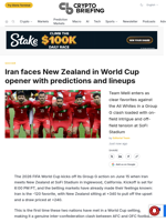 Iran faces New Zealand in World Cup opener with predictions and lineups