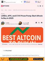 LINEA, APX, and CVX Prices Pump: Best Altcoin to Buy in 2025 - 99Bitcoins