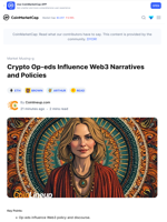 Crypto Op-eds Influence Web3 Narratives and Policies: Guest Post by Coinlineup.com | CoinMarketCap