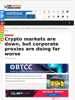 Crypto markets are down, but corporate proxies are doing far worse - The Crypto News Wire