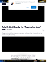 Schiff: Get Ready for 'Crypto Ice Age' - U.Today