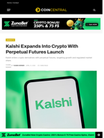 Kalshi Expands Into Crypto With Perpetual Futures Launch 