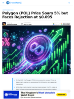 Polygon (POL) Price Soars 5% but Faces Rejection at $0.095