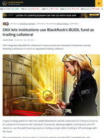 OKX Adds BlackRock Tokenized Treasury Fund to Standard Chartered Collateral Program