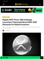 Ripple XRP Price: SBI Holdings Launches Tokenized Bond With XRP Rewards for Retail Investors - CoinCentral