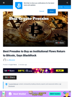 Best Presales to Buy as BlackRock's Mitchnick Says Bitcoin and Crypto Are Back