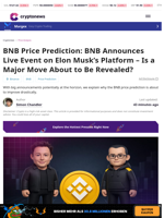 BNB Price Prediction: BNB Announces Live Event on Elon Musk's Platform – Is a Major Move About to Be Revealed?