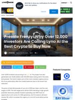 Presale Frenzy: Why Over 12,000 Investors Are Calling Lyno AI the Best Crypto to Buy Now | Live Bitcoin News