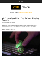 AI Crypto Spotlight: Top 7 Coins Shaping Trends