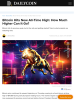 Bitcoin Hits New All-Time High: How Much Higher Can It Go? - DailyCoin