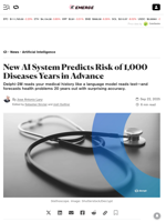 New AI System Predicts Risk of 1,000 Diseases Years in Advance - Decrypt