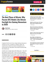 The Next Phase of Bitcoin: Why Passive BTC Models Like Bitcoin Everlight Are Gaining Momentum in 2026