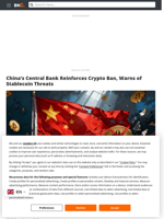 China's Central Bank Reinforces Crypto Ban, Warns of Stablecoin Threats - Brave New Coin