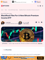 BlackRock Files For A New Bitcoin Premium Income ETF - 99Bitcoins