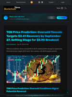 TON Price Prediction: Oversold Toncoin Targets $3.41 Recovery by September 27, Setting Stage for $5.90 Breakout - Blockchain.News