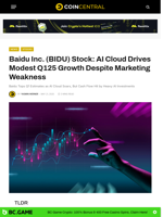 Baidu Inc. (BIDU) Stock: AI Cloud Drives Modest Q125 Growth Despite Marketing Weakness
