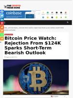 Bitcoin Price Watch: Rejection From $124K Sparks Short-Term Bearish Outlook - The Crypto News Wire