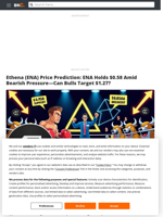 Ethena (ENA) Price Prediction: ENA Holds $0.58 Amid Bearish Pressure—Can Bulls Target $1.27? - Brave New Coin