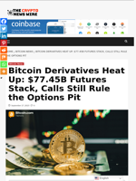Bitcoin Derivatives Heat Up: $77.45B Futures Stack, Calls Still Rule the Options Pit - The Crypto News Wire