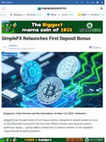SimpleFX Relaunches First Deposit Bonus - TheNewsCrypto